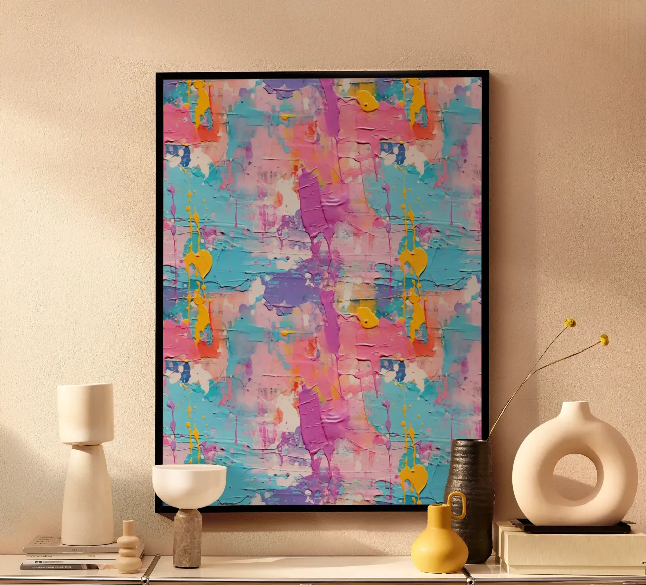 Paint Splatter Malerei Pinselstriche 10a Poster von Yaso Design Paint