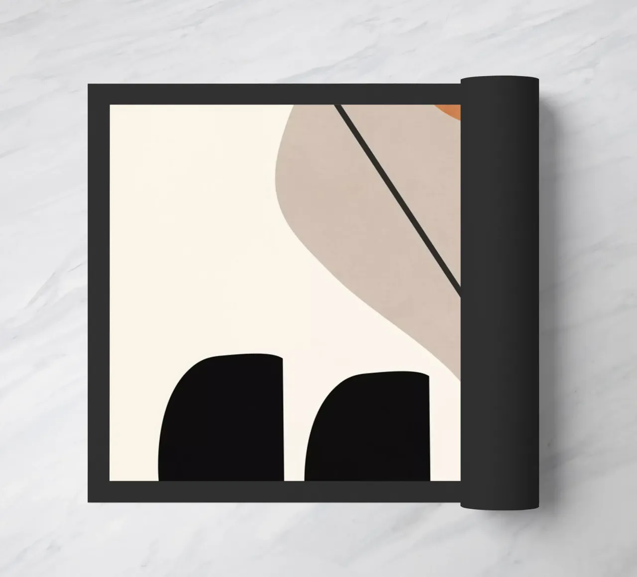 Abstract Shapes 61 doormat by ThingDesign
