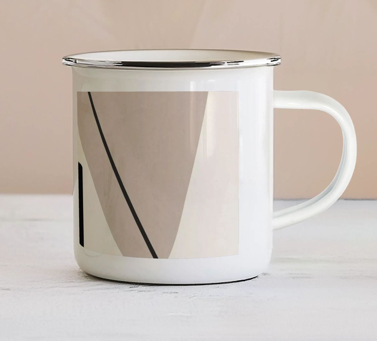 Forme astratte 61 tazza in smalto da ThingDesign