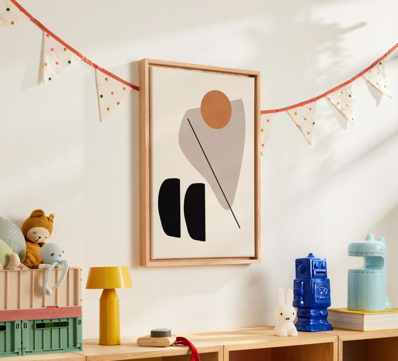 Abstrakte Formen 61 Leinwand von ThingDesign