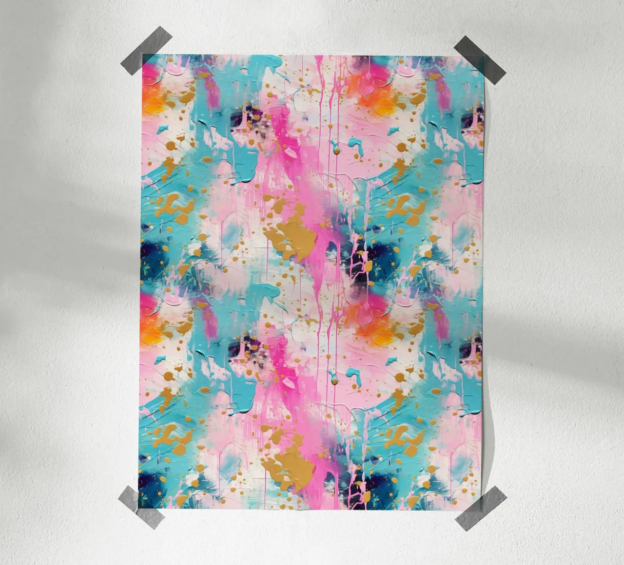 Schizzi di vernice Pennellate di pittura 11a poster da Yaso Design Paint