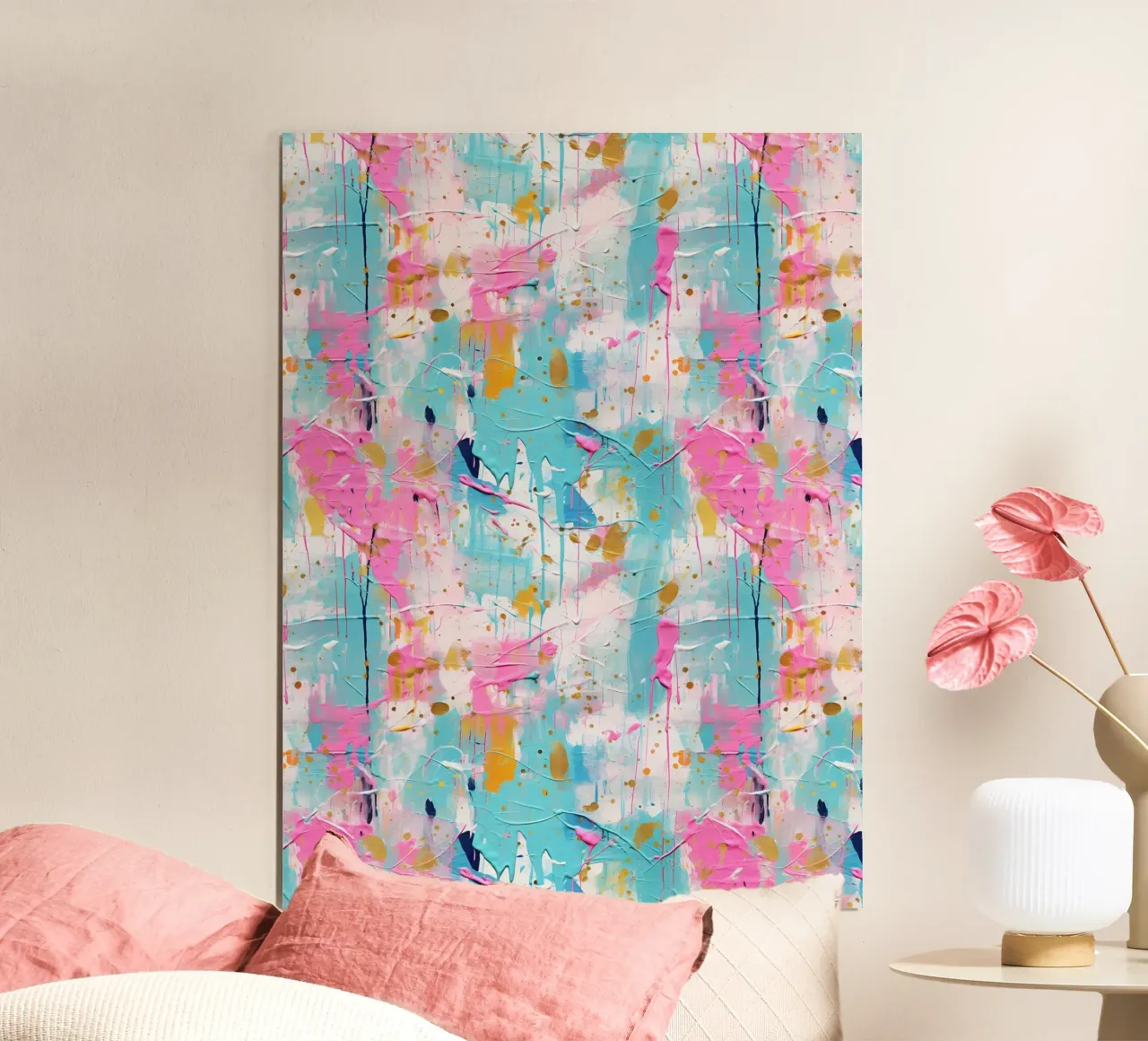 Paint Splatter Malerei Pinselstriche 12a Poster von Yaso Design Paint