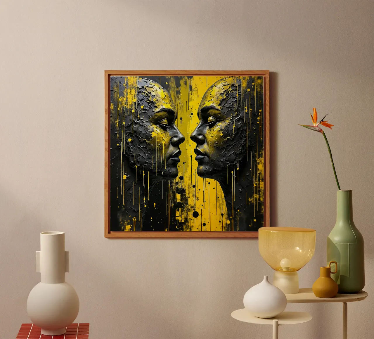 Mirror_image_yellow_1 forex plate by AI-Portraits by LK