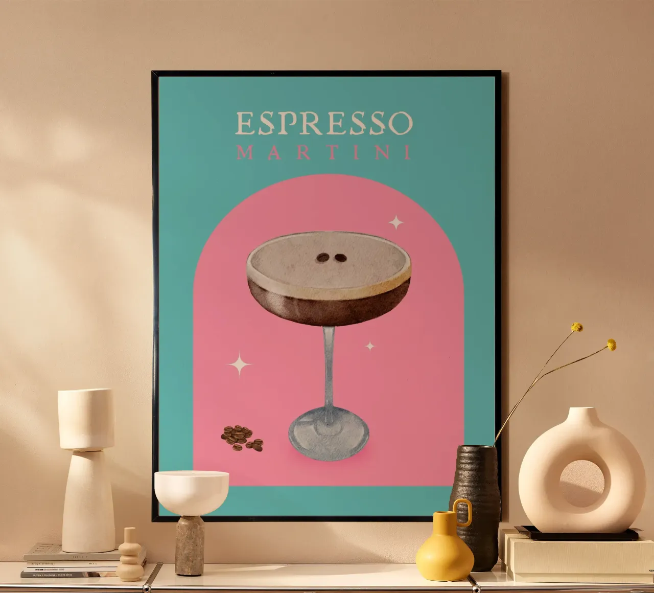ESPRESSO MARTINI poster con telaio in plastica da ArtDesign by KBK