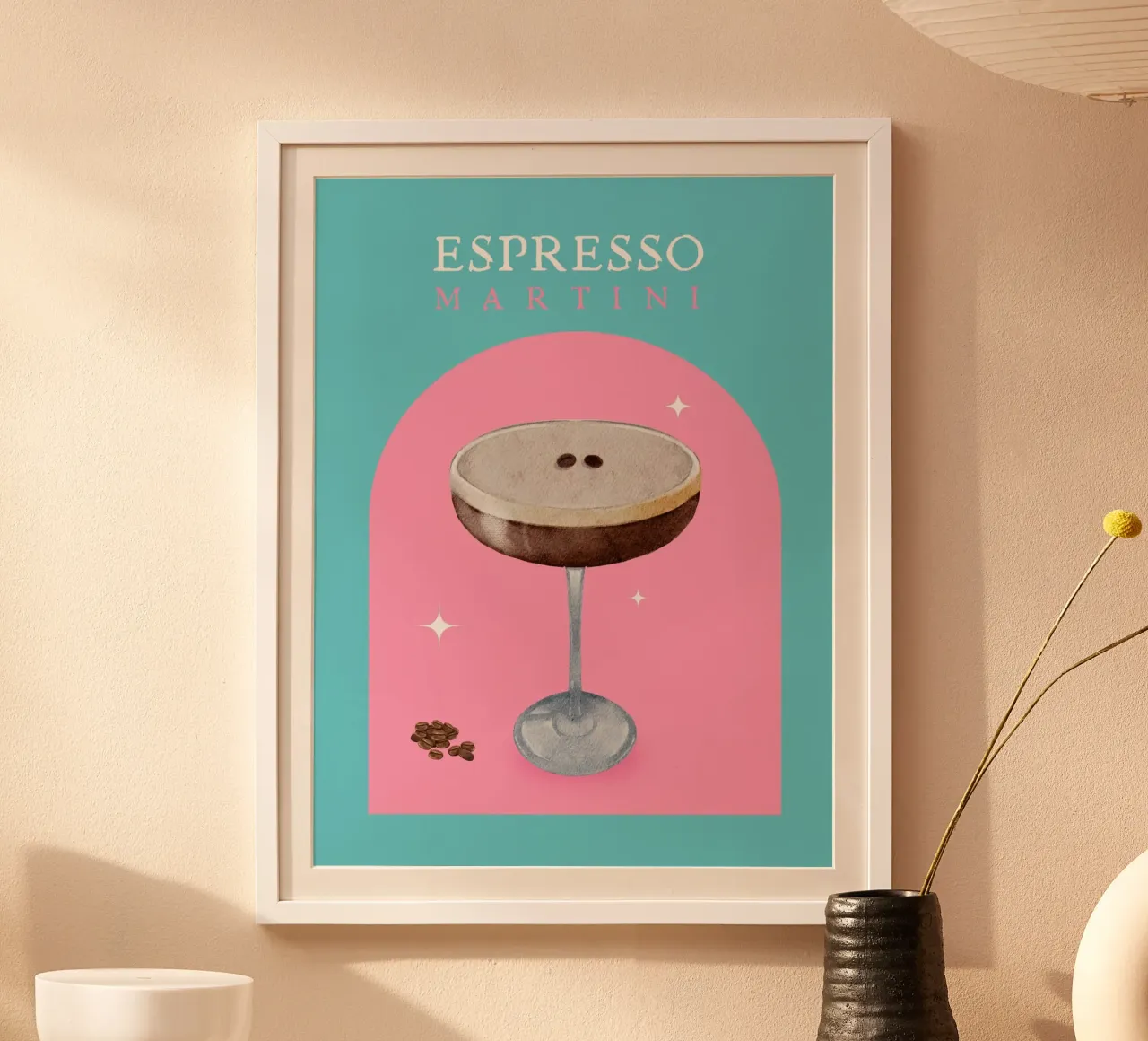 ESPRESSO MARTINI poster con telaio in plastica da ArtDesign by KBK