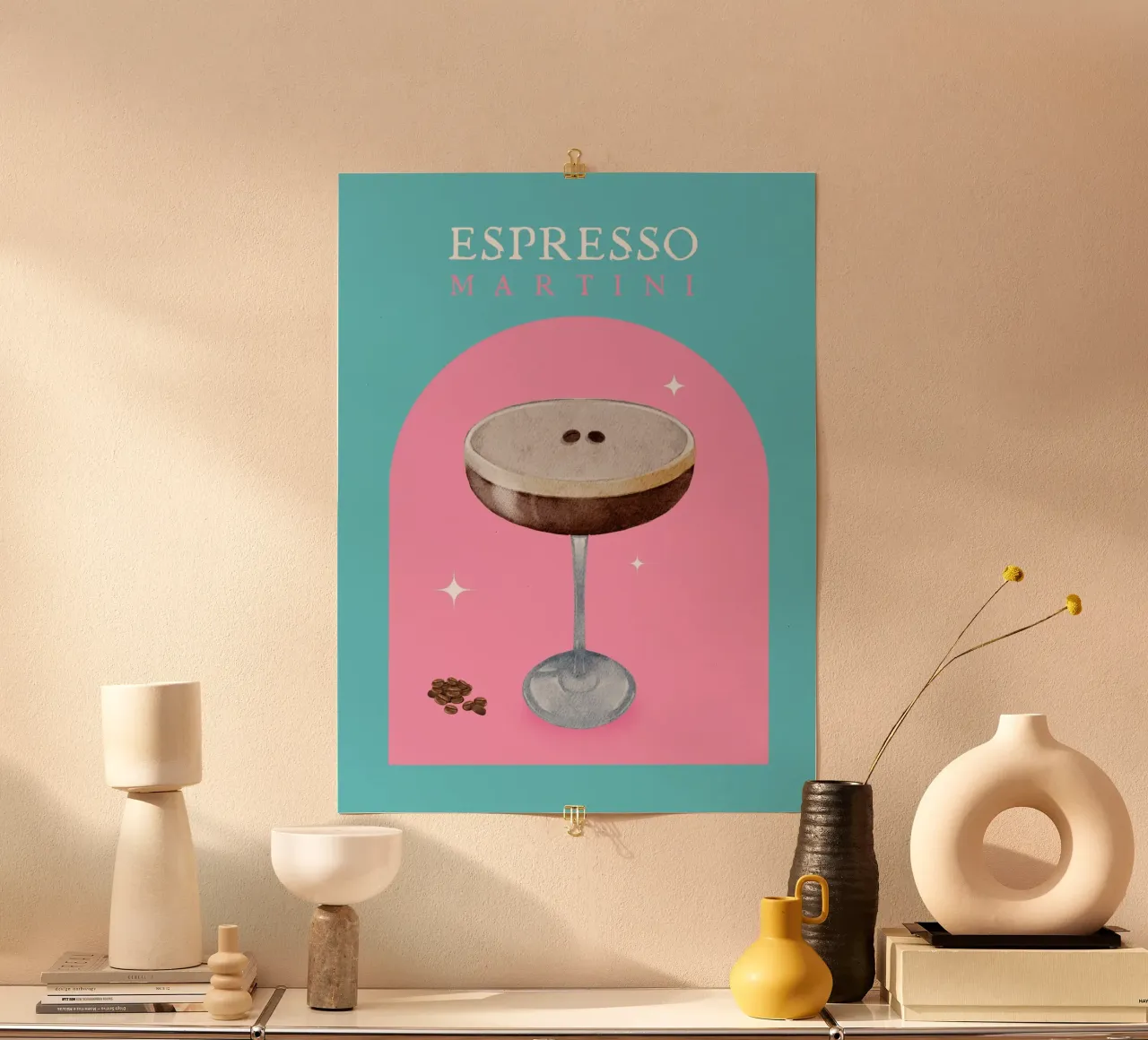 ESPRESSO MARTINI poster con telaio in plastica da ArtDesign by KBK