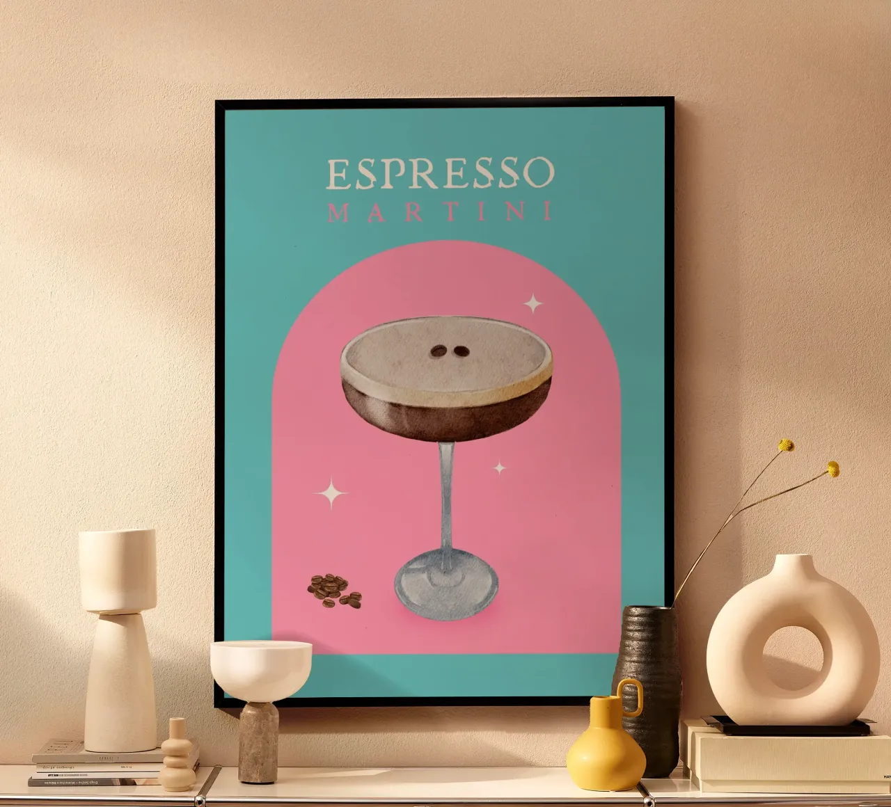 ESPRESSO MARTINI poster con telaio in plastica da ArtDesign by KBK