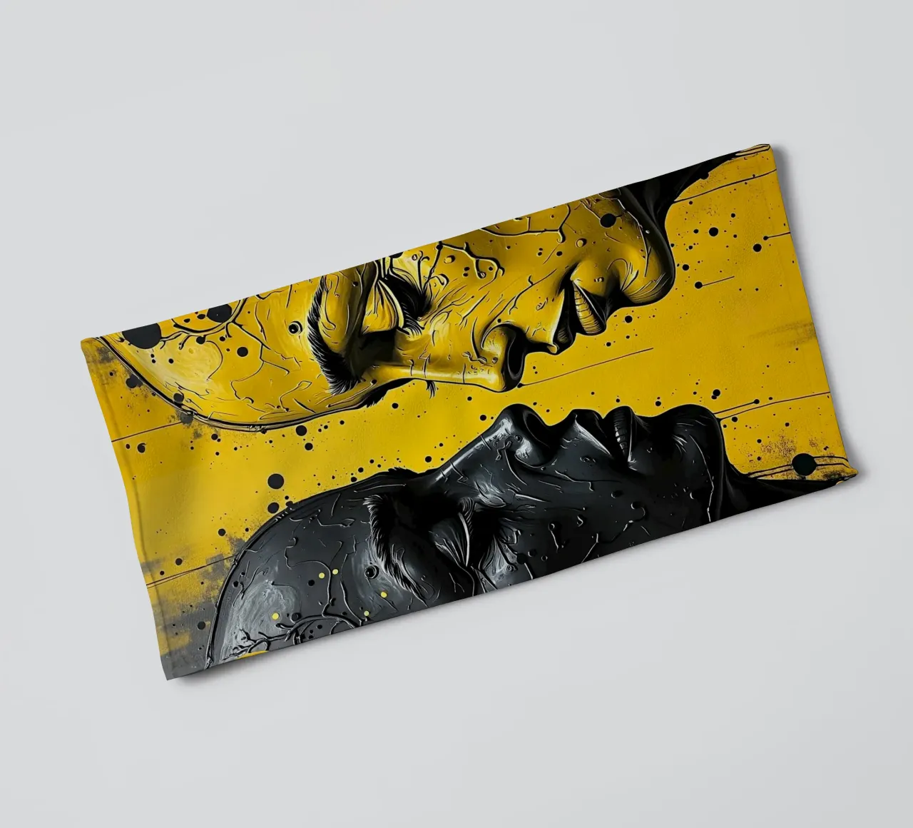 reflet_jaune_2 serviette de bain de AI-Portraits by LK