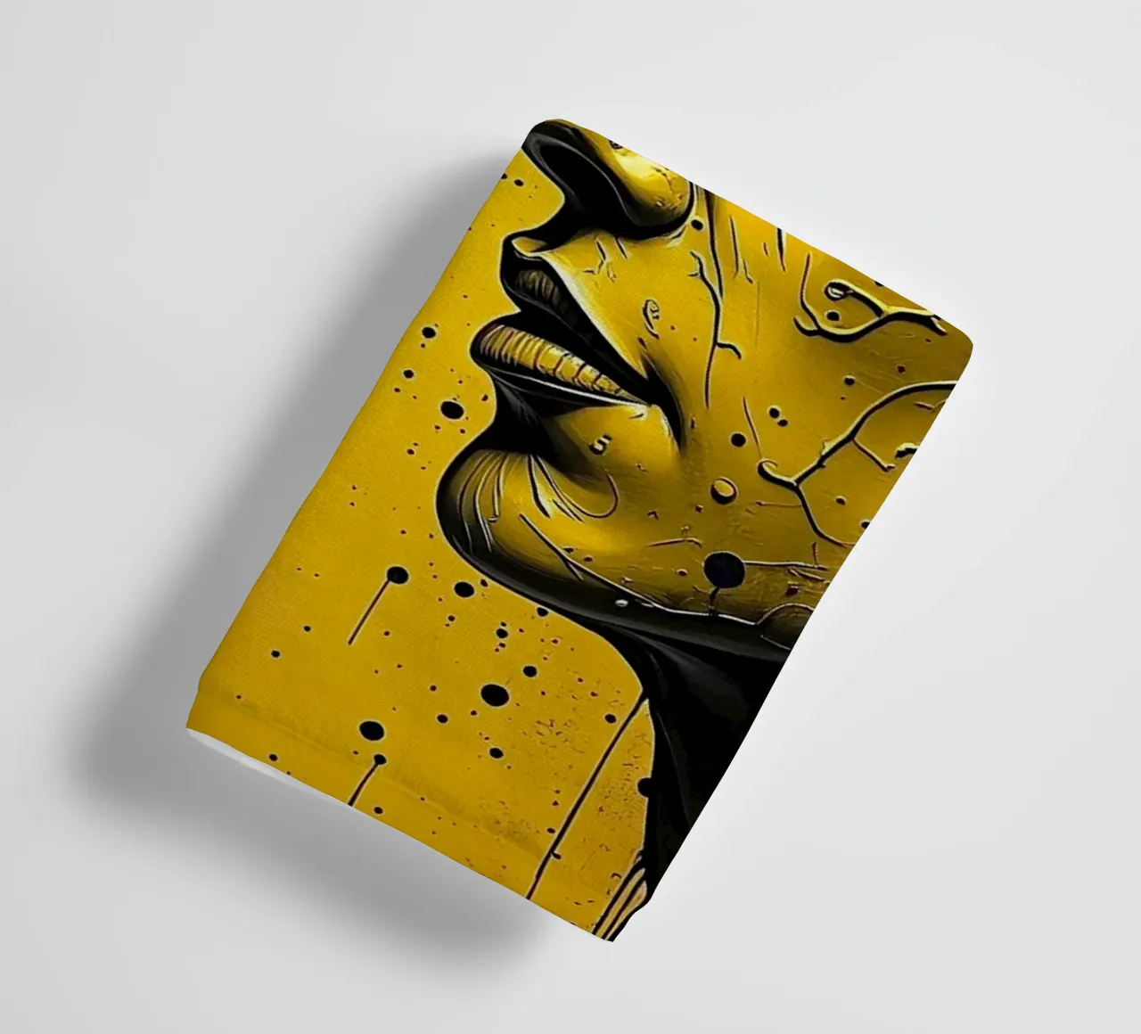 reflet_jaune_2 serviette de bain de AI-Portraits by LK