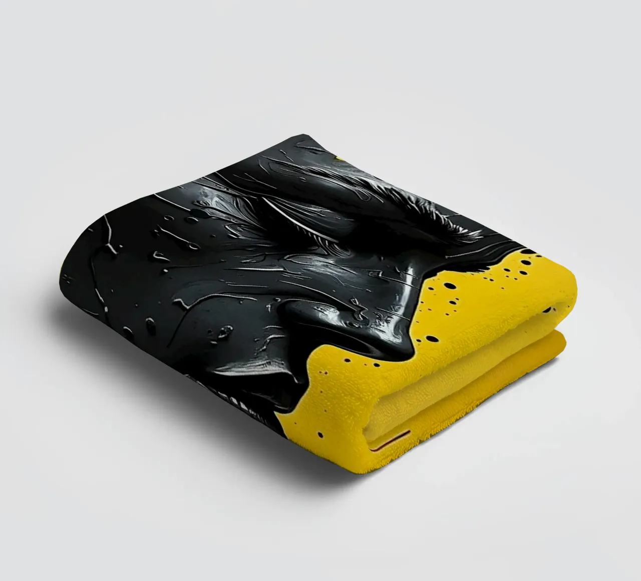 reflet_jaune_2 serviette de bain de AI-Portraits by LK