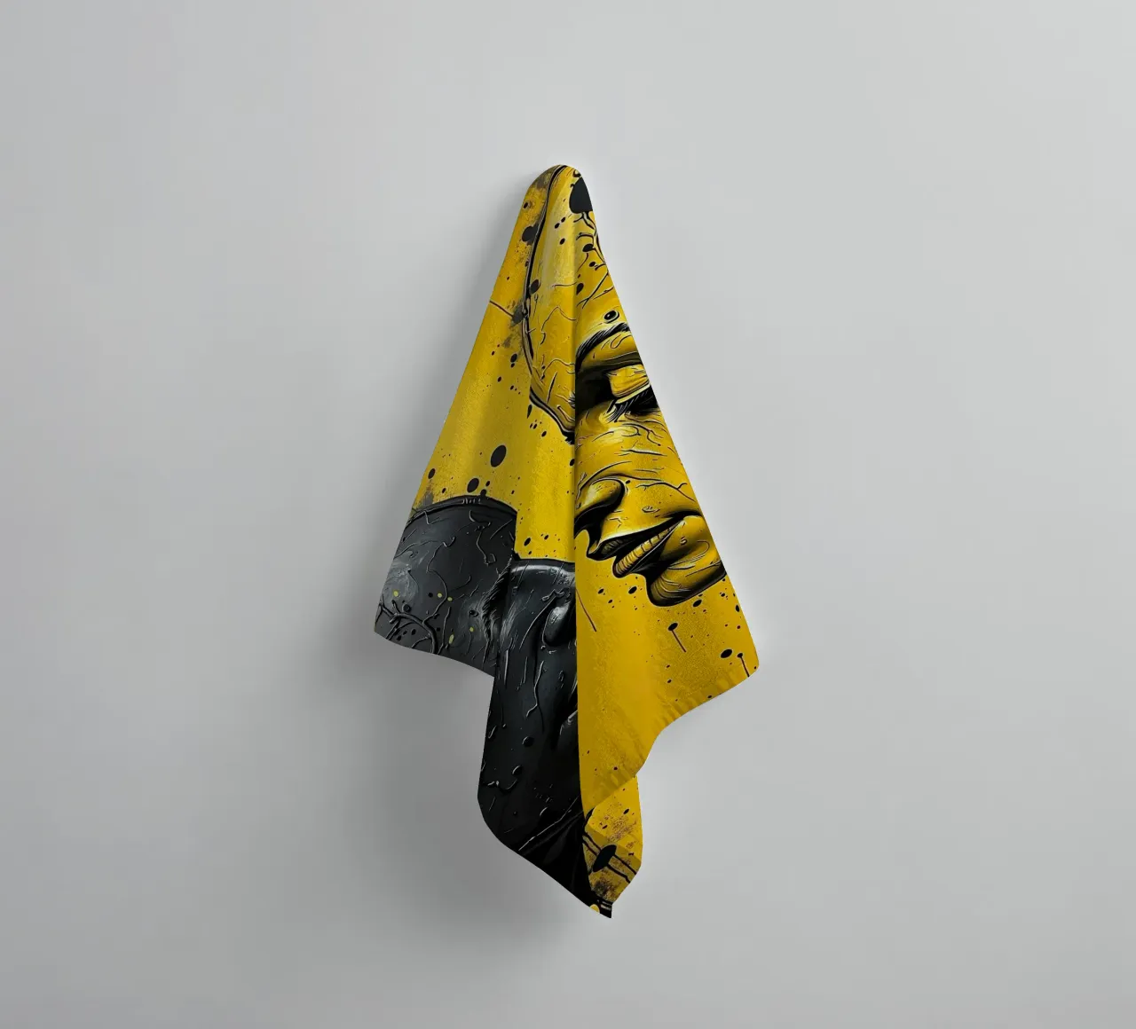 reflet_jaune_2 serviette de bain de AI-Portraits by LK