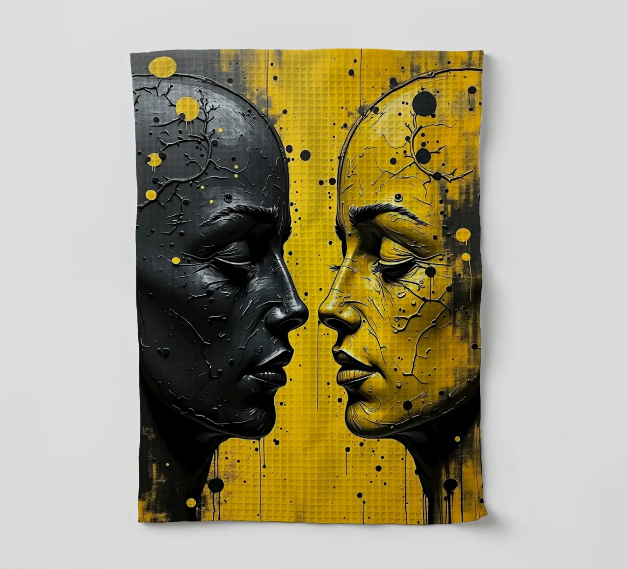 reflet_jaune_2 torchon de AI-Portraits by LK