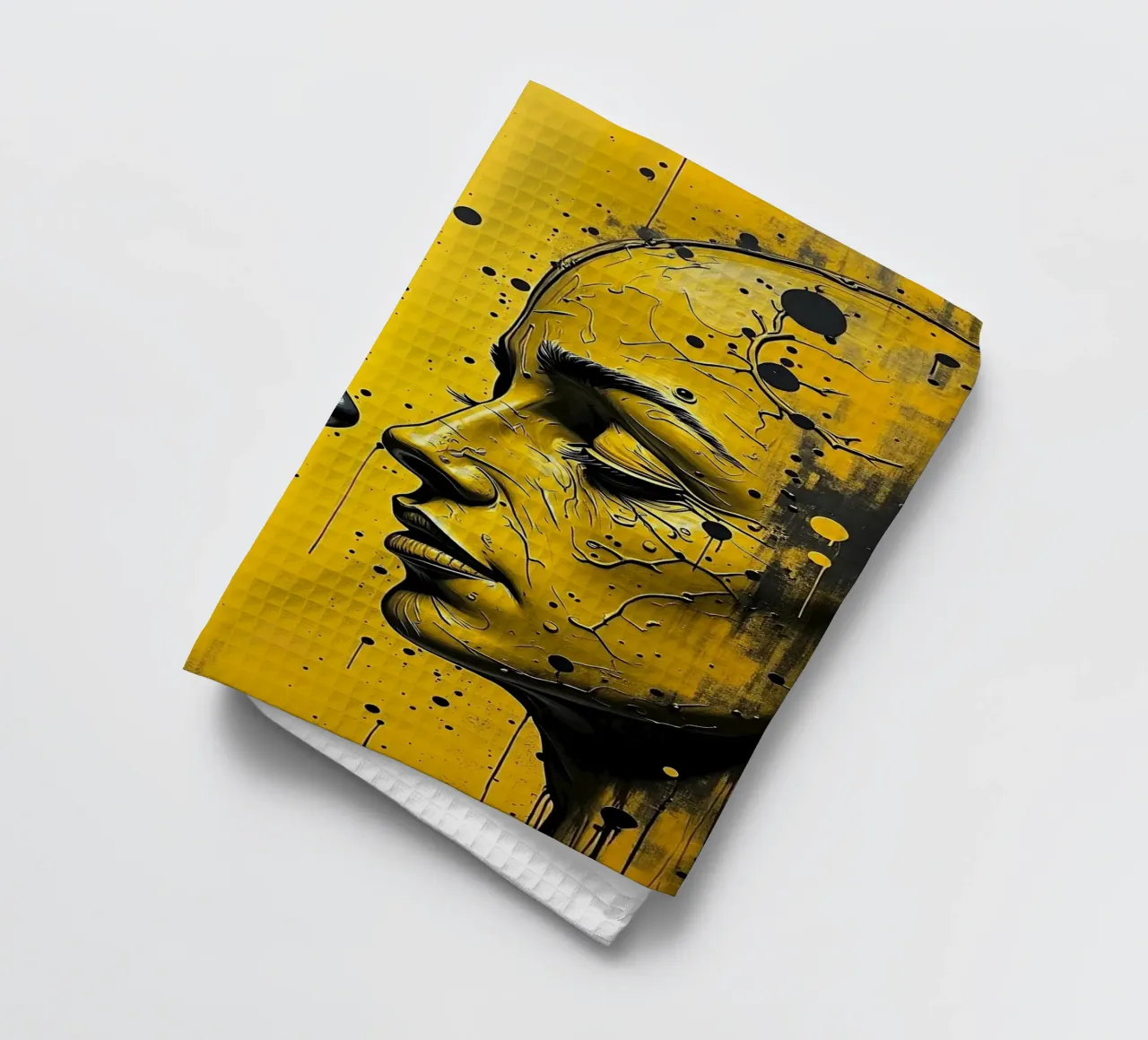 reflet_jaune_2 torchon de AI-Portraits by LK