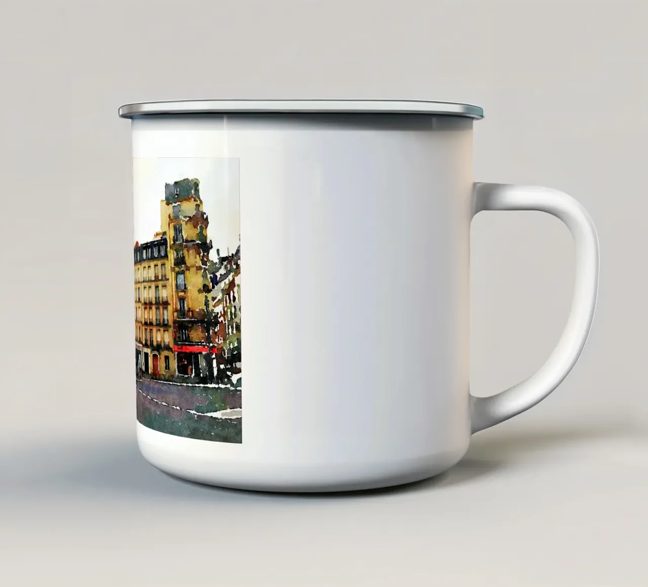 A Parigi tazza in smalto da Massimo Frascogna
