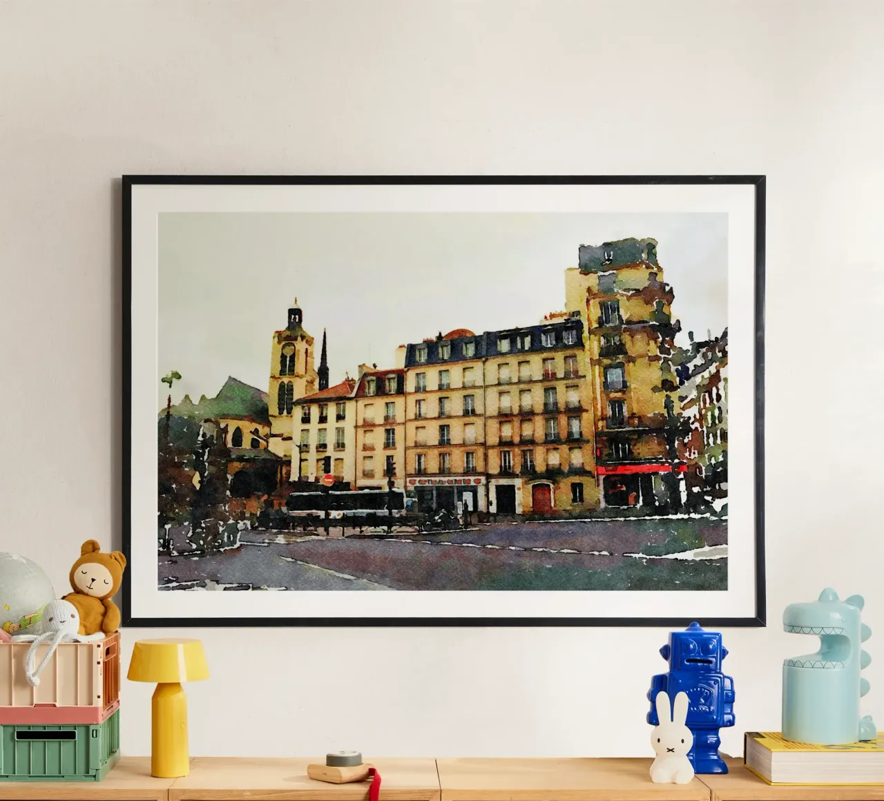 A Parigi poster con telaio in alluminio da Massimo Frascogna
