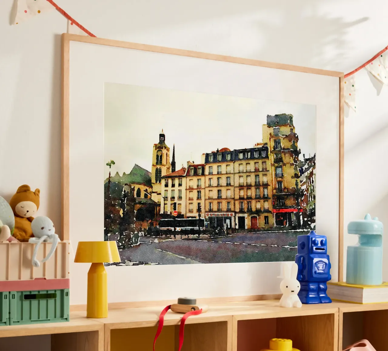 A Parigi poster con telaio in alluminio da Massimo Frascogna