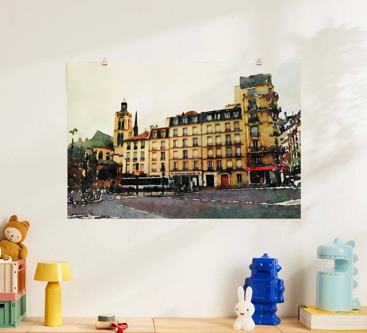 A Parigi poster con telaio in alluminio da Massimo Frascogna
