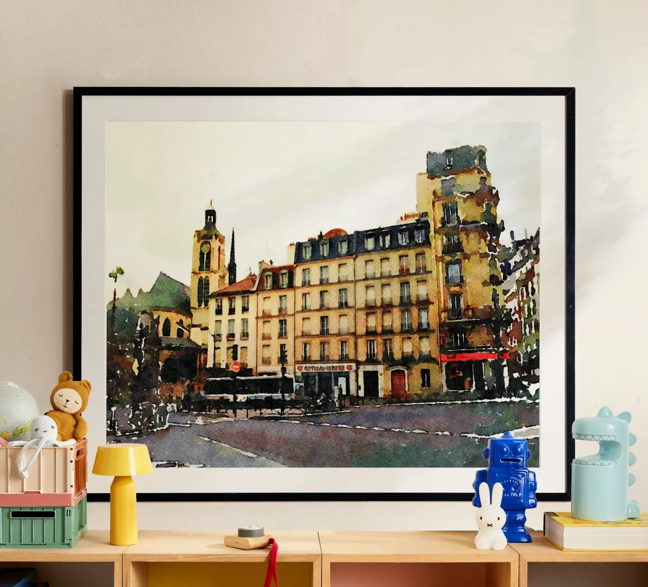 A Parigi poster con telaio in alluminio da Massimo Frascogna