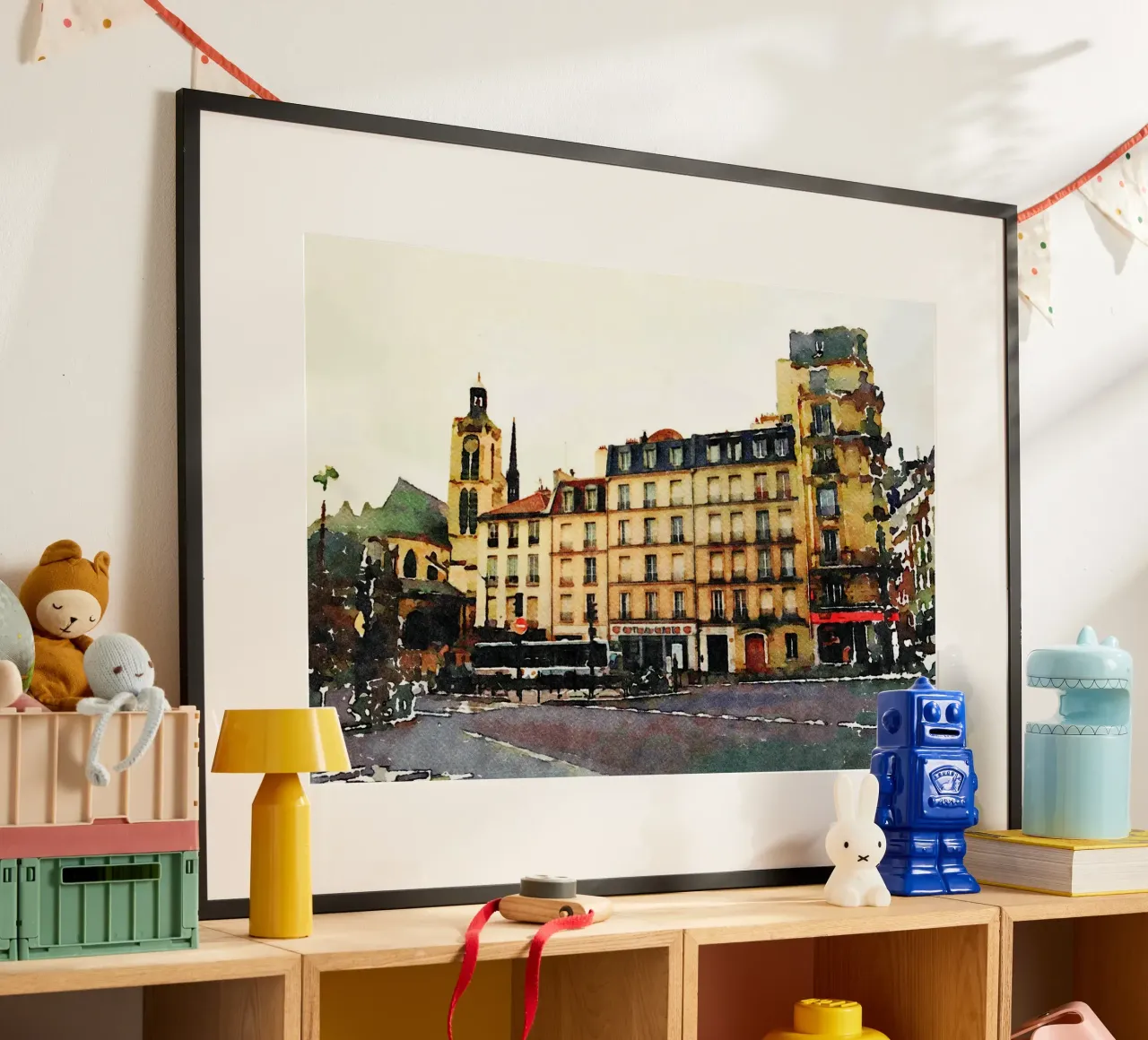A Parigi poster con telaio in alluminio da Massimo Frascogna