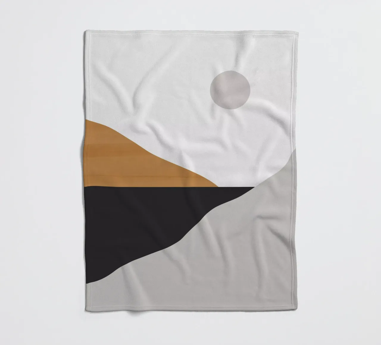 Paesaggio d'arte minimale 3 coperta in pile da ThingDesign