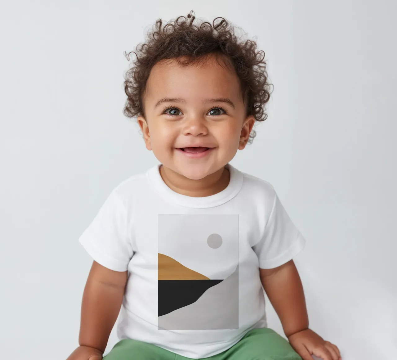 Paesaggio d'arte minimale 3 maglietta neonato da ThingDesign
