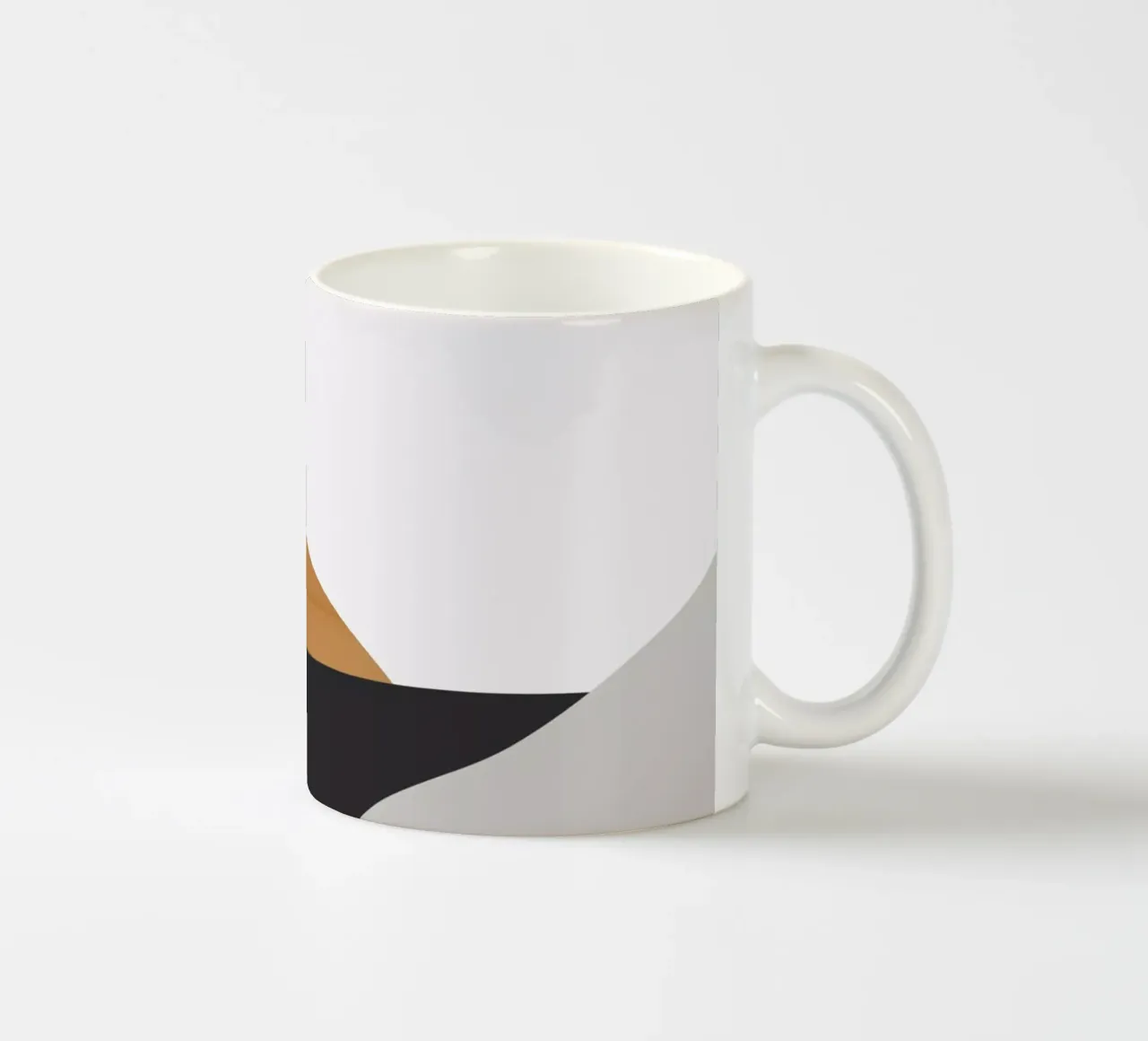 Paesaggio d'arte minimale 3 tazza in ceramica da ThingDesign