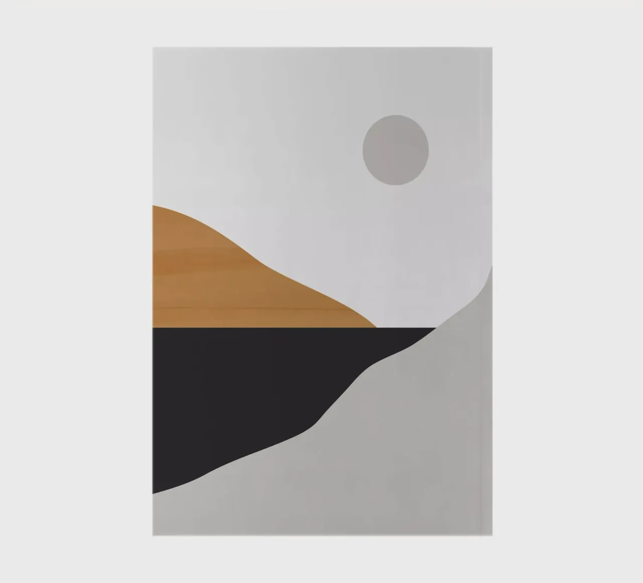 Minimal Art Landscape 3 notebook by ThingDesign