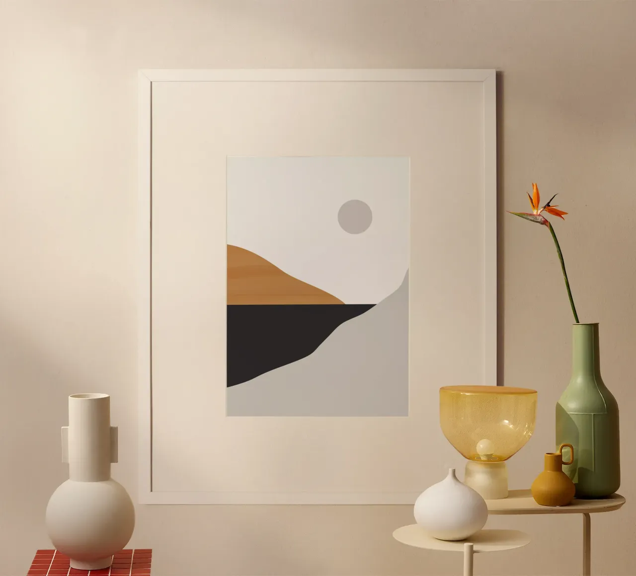 Paesaggio d'arte minimale 3 poster da ThingDesign