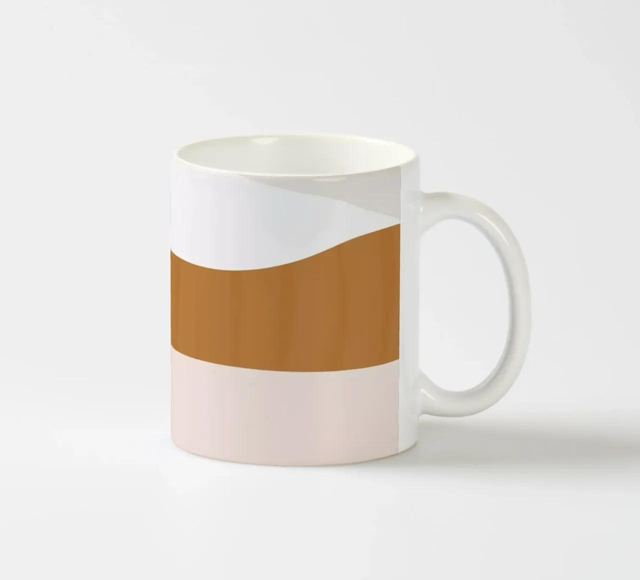 Paesaggio d'arte minimale 2 tazza in ceramica da ThingDesign