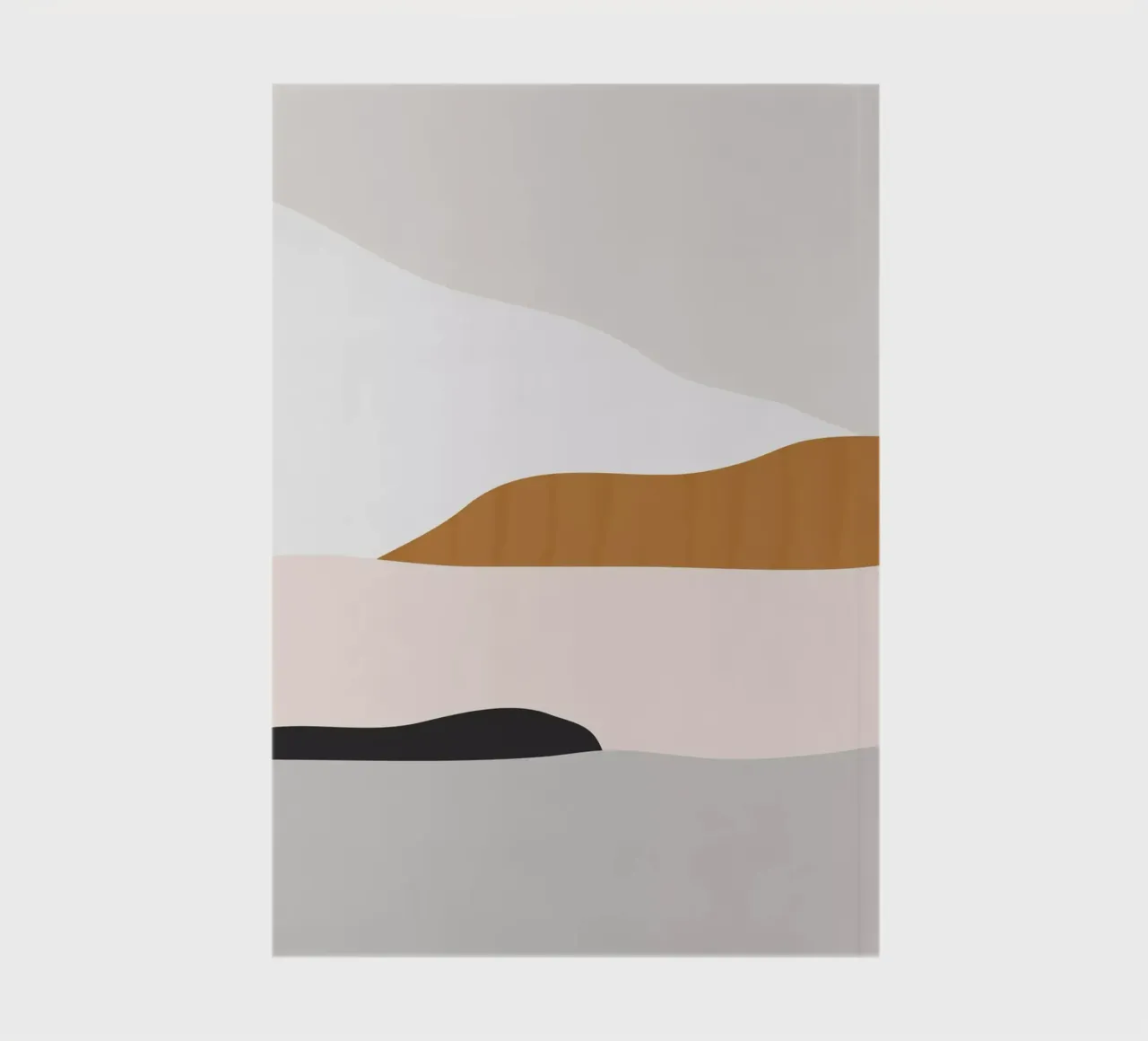 Minimal Art Landscape 2 notebook by ThingDesign