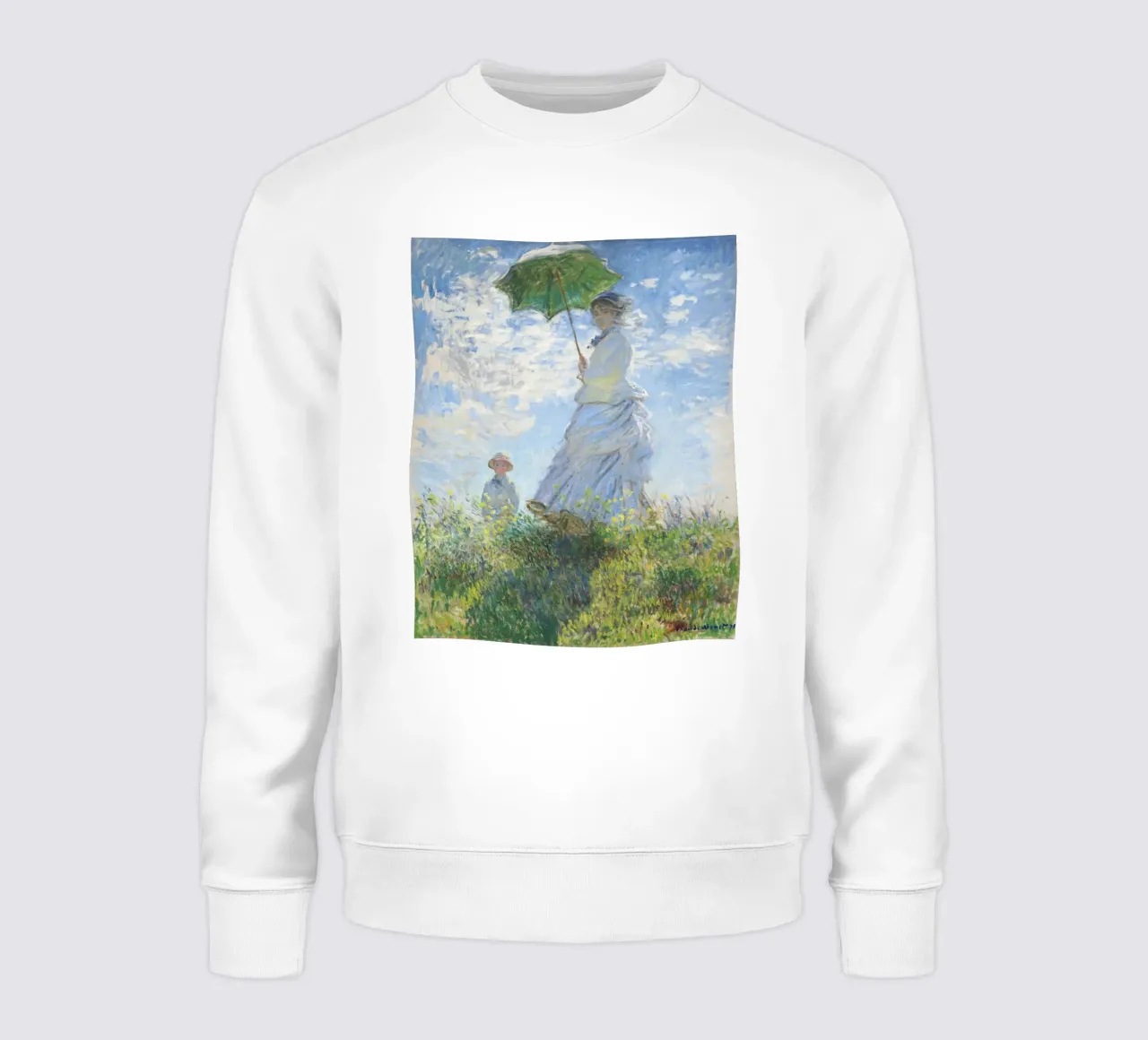 Donna con ombrellone di Claude Monet felpa da Jolie Prints