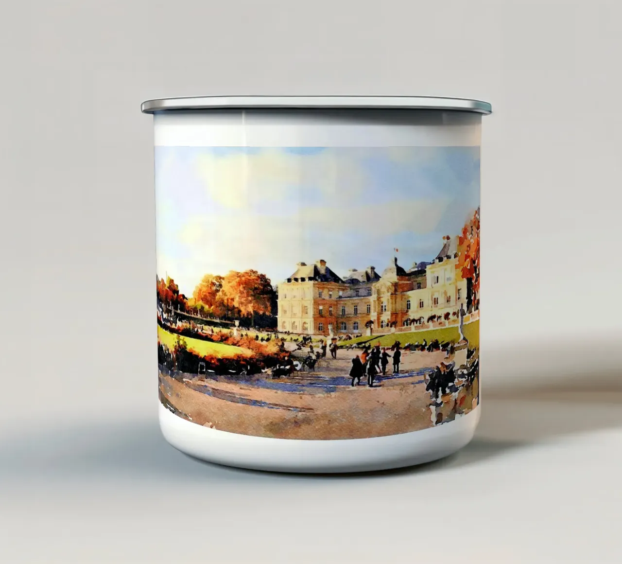 A Parigi tazza in smalto da Massimo Frascogna