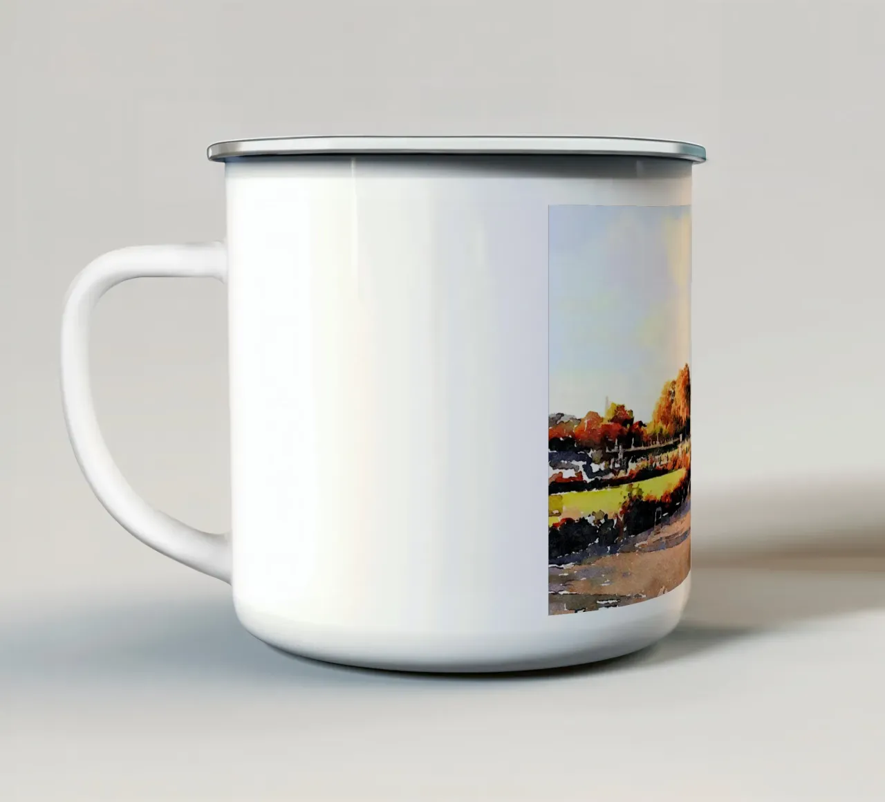 A Parigi tazza in smalto da Massimo Frascogna