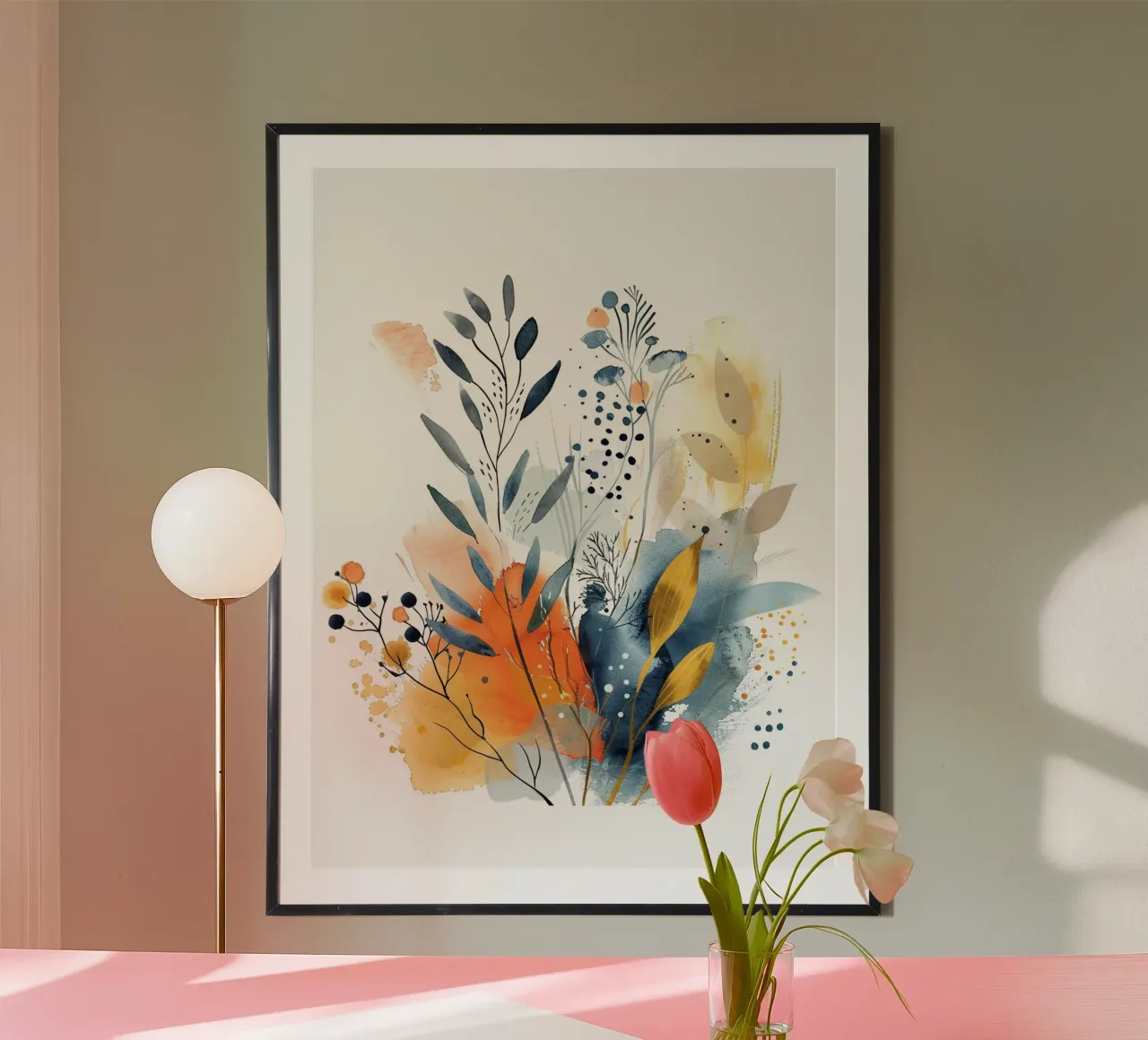 Boho Astratto 1a poster da Yaso Design Boho & Botanic