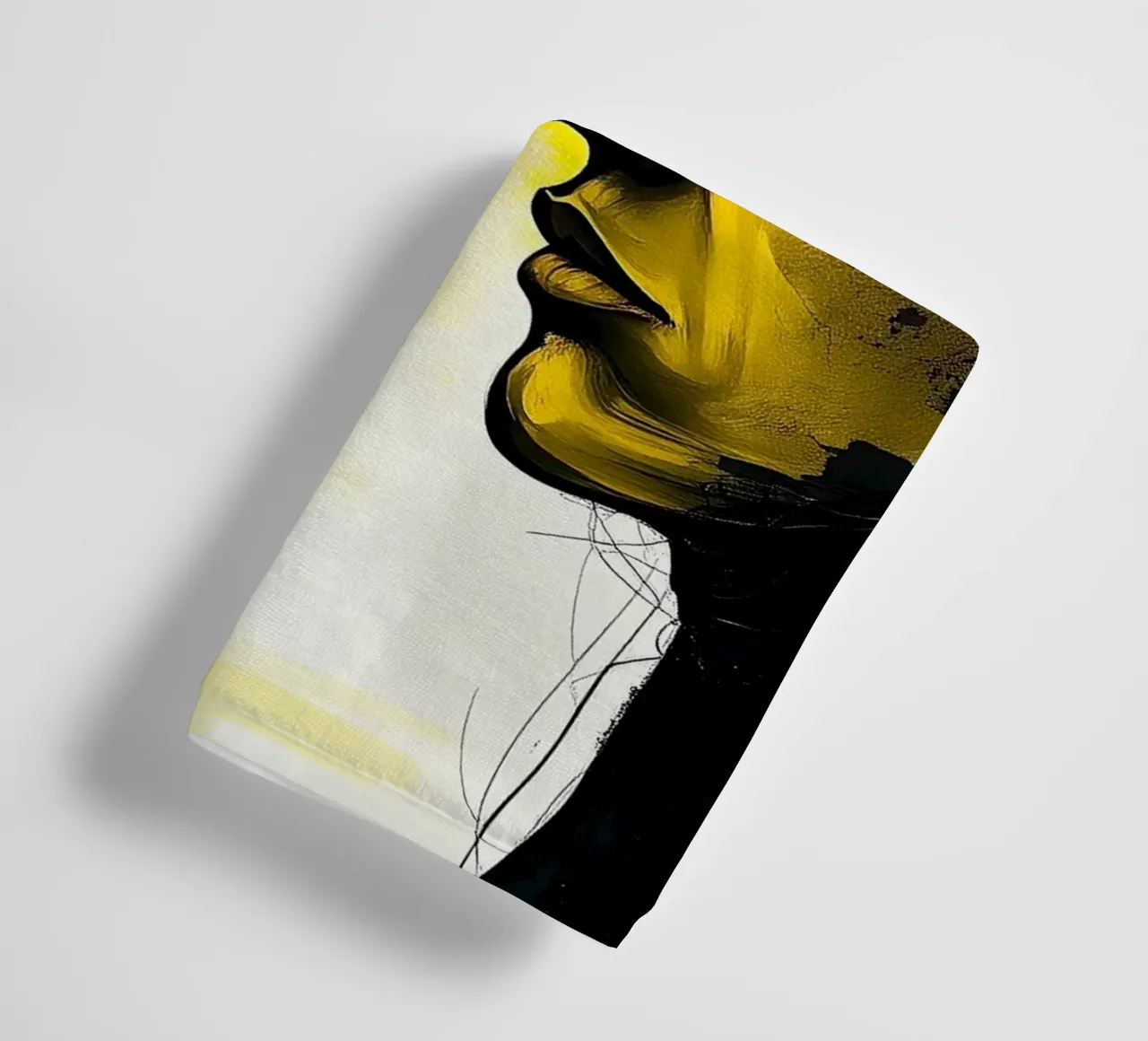 reflet_jaune_4 serviette de bain de AI-Portraits by LK