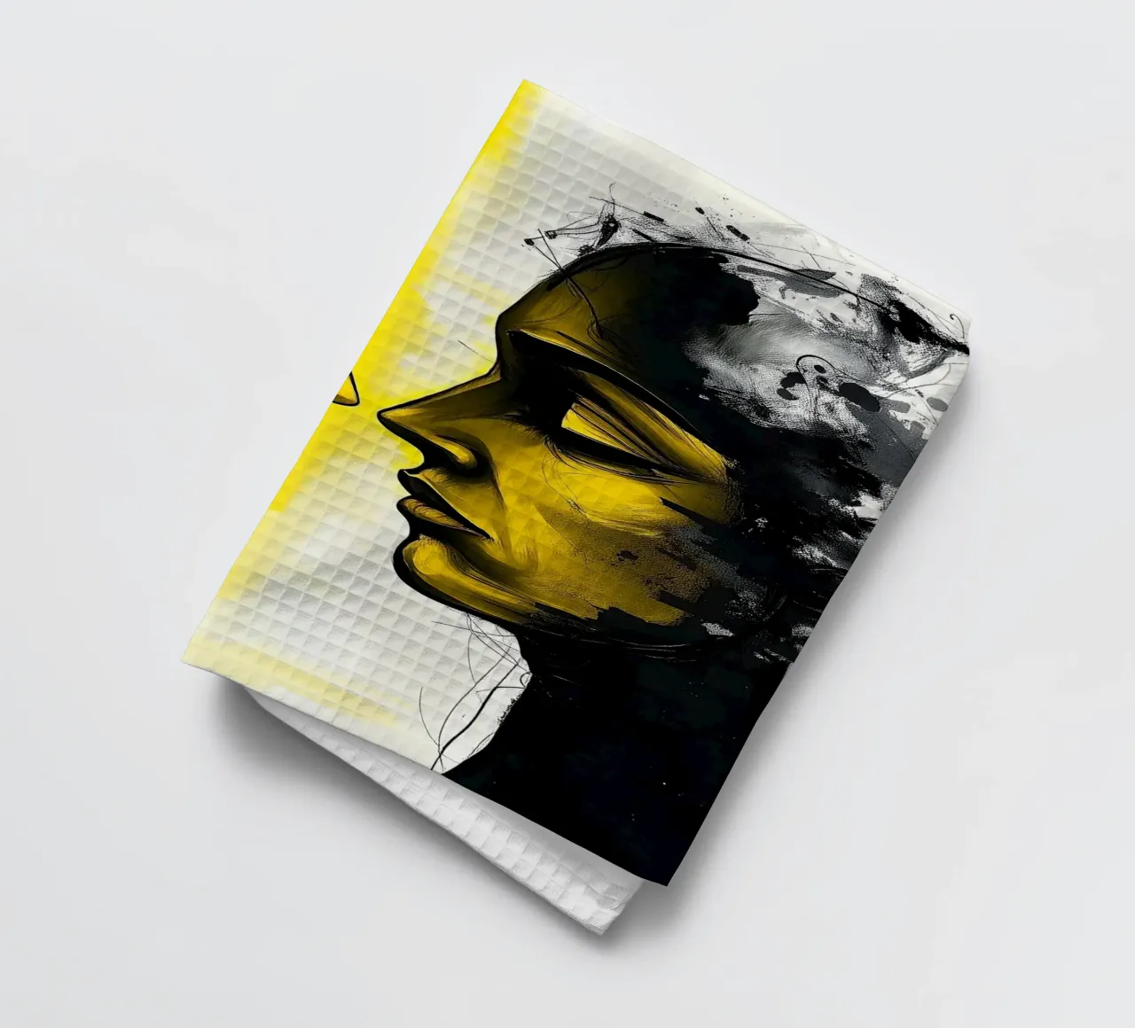 reflet_jaune_4 torchon de AI-Portraits by LK