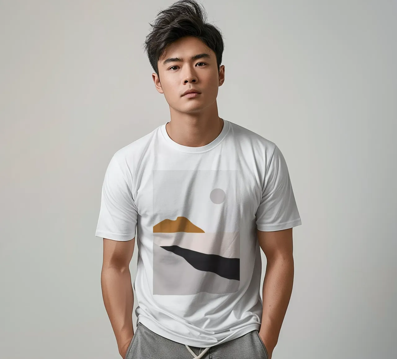Minimal Art Landscape 3 t-shirt by ThingDesign