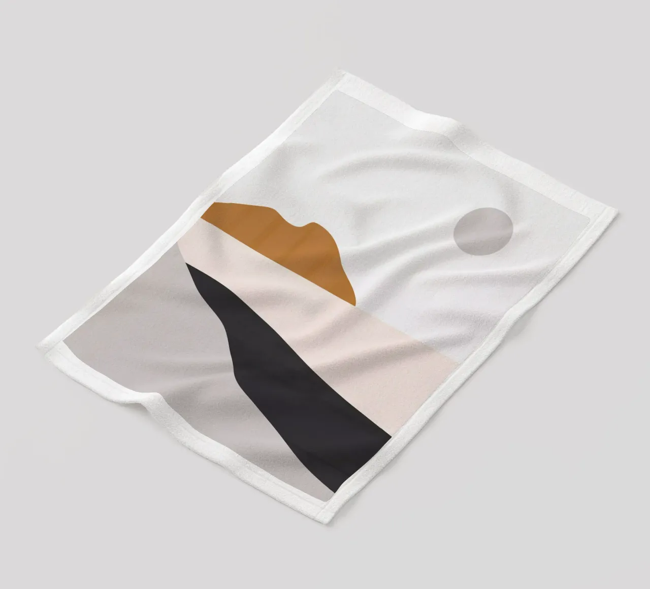 Minimalistisch landschap 3 fleecedeken van ThingDesign