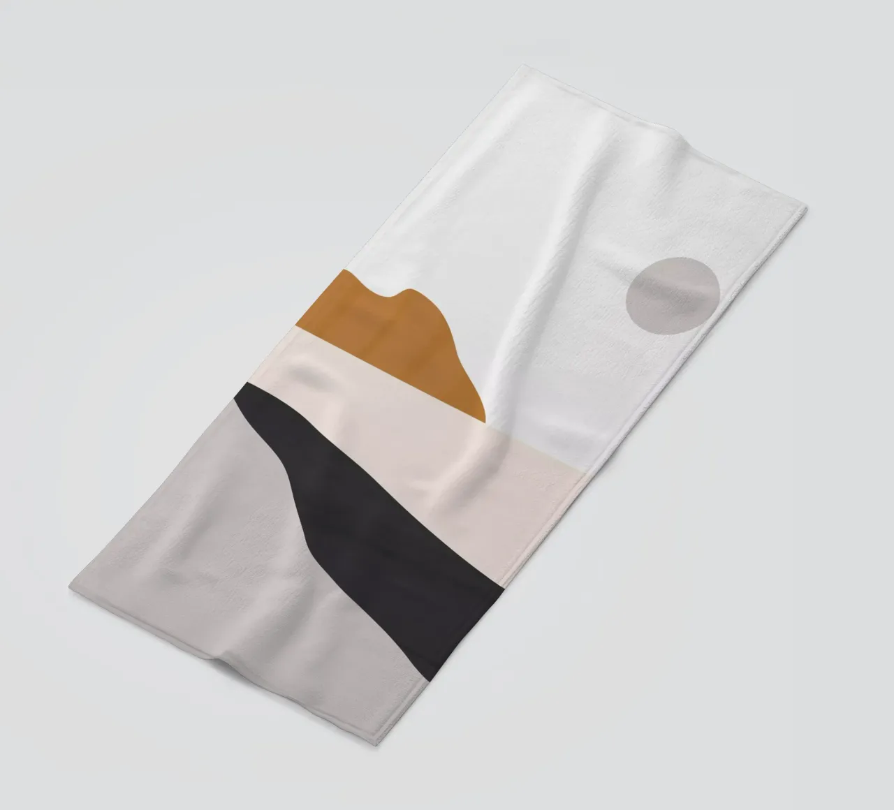 Minimal Art Landscape 3 beach towel by ThingDesign
