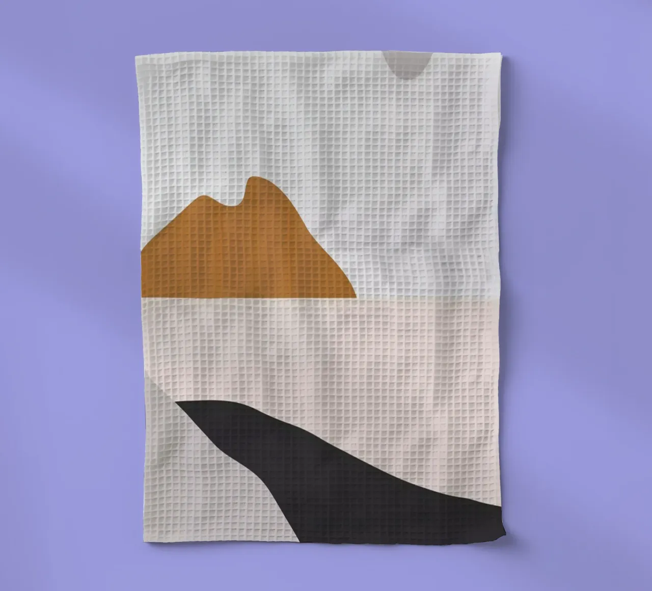 Minimalistisch landschap 3 theedoek van ThingDesign
