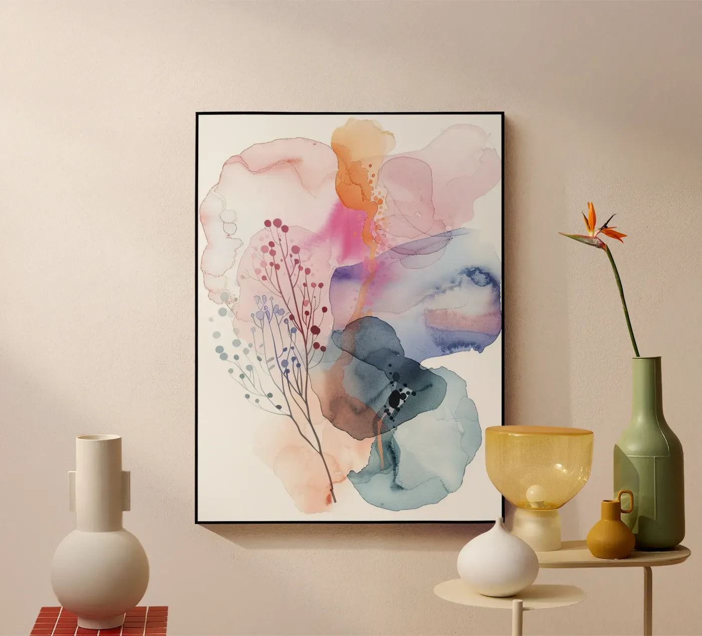 Boho Astratto 4a plexiglass da Yaso Design Boho & Botanic