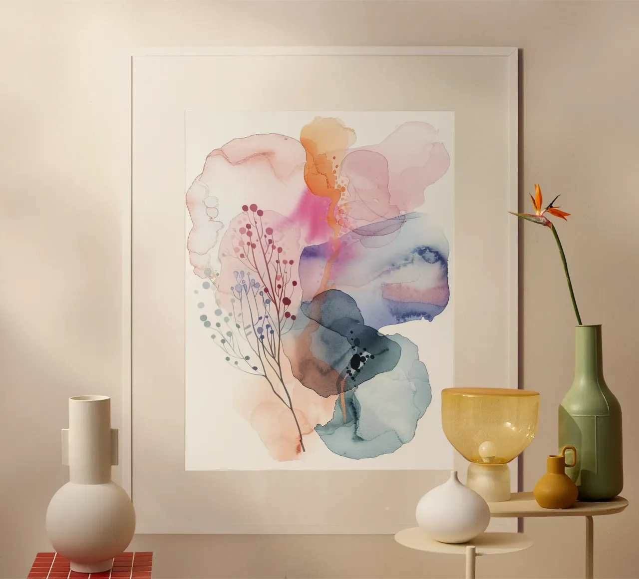 Boho Astratto 4a poster da Yaso Design Boho & Botanic