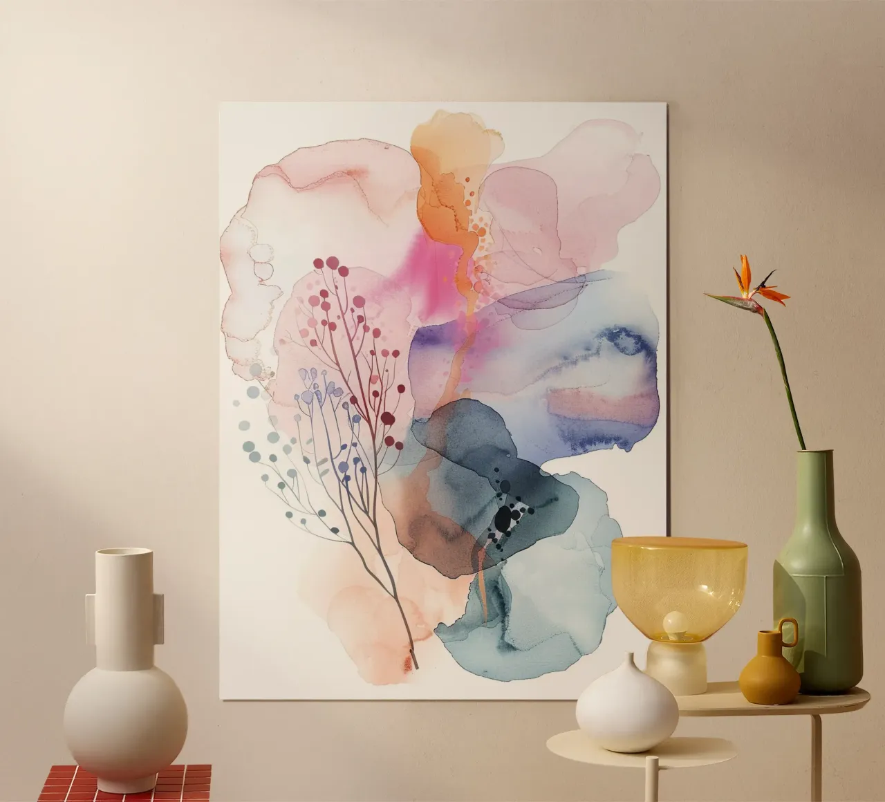 Boho Astratto 4a poster da Yaso Design Boho & Botanic