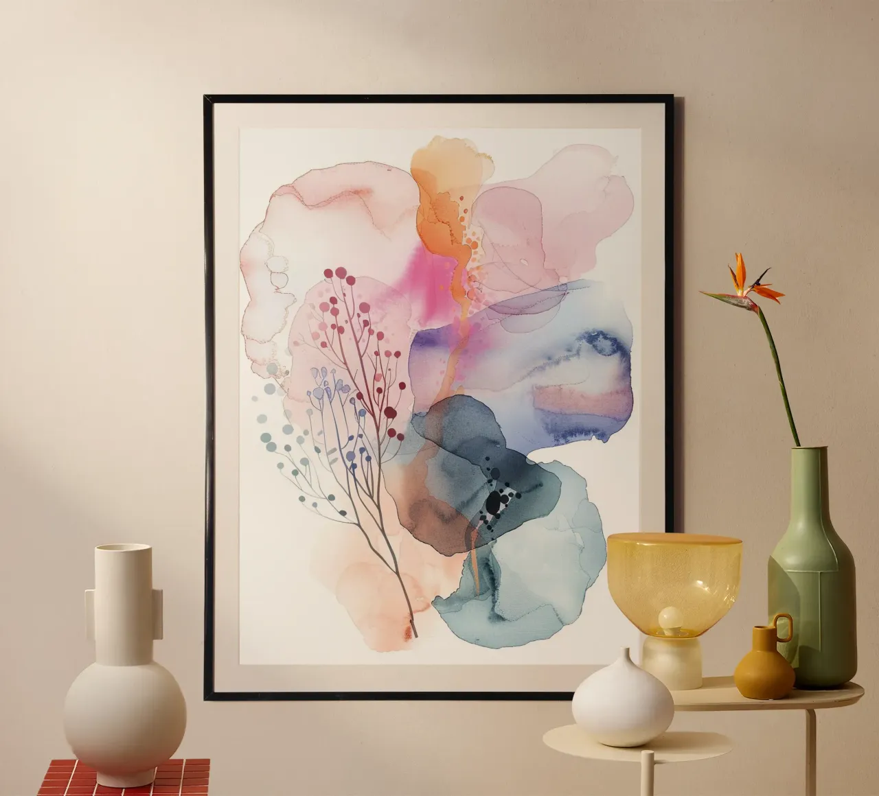 Boho Astratto 4a poster da Yaso Design Boho & Botanic