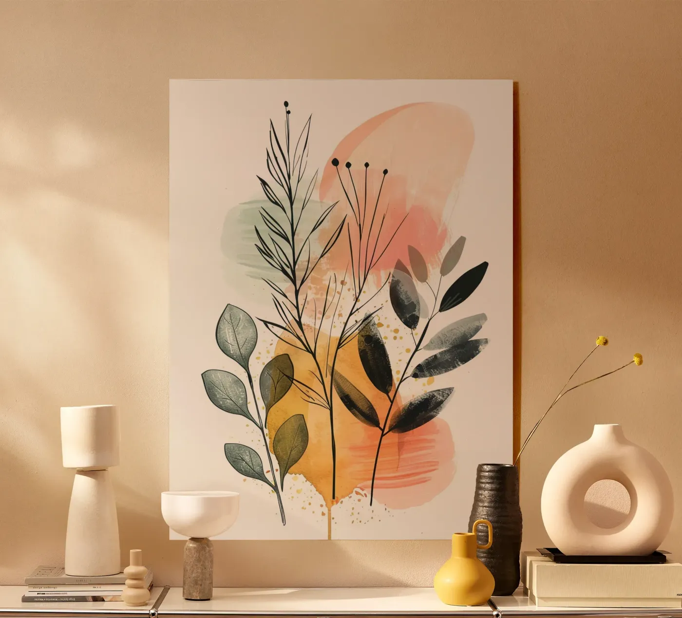 Boho Abstract 8a plexiglas de Yaso Design Boho & Botanic