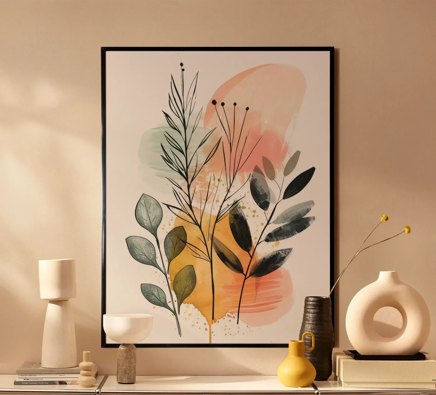 Boho Abstract 8a poster by Yaso Design Boho & Botanic