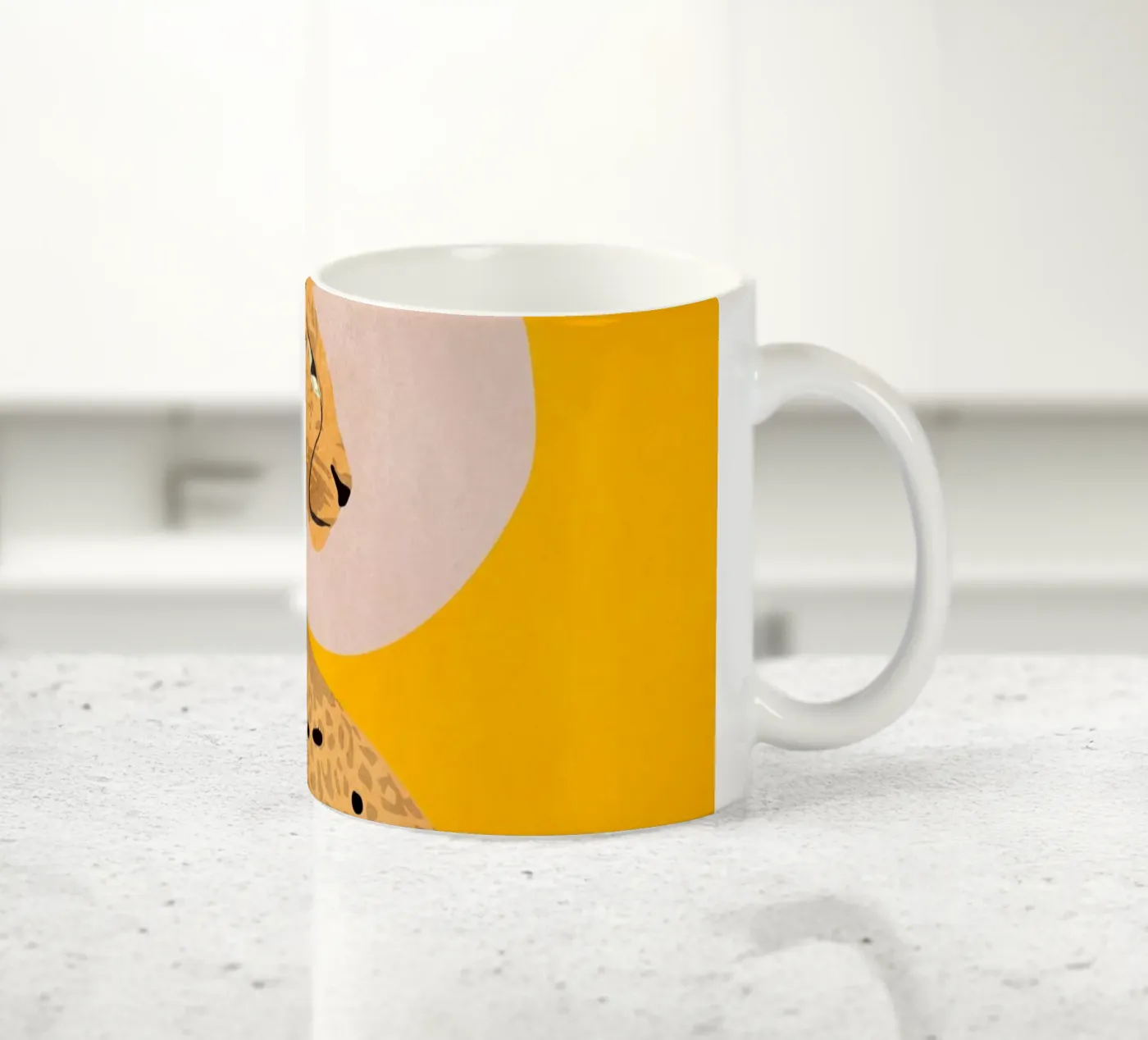 Leopard ceramic mug by ThingDesign