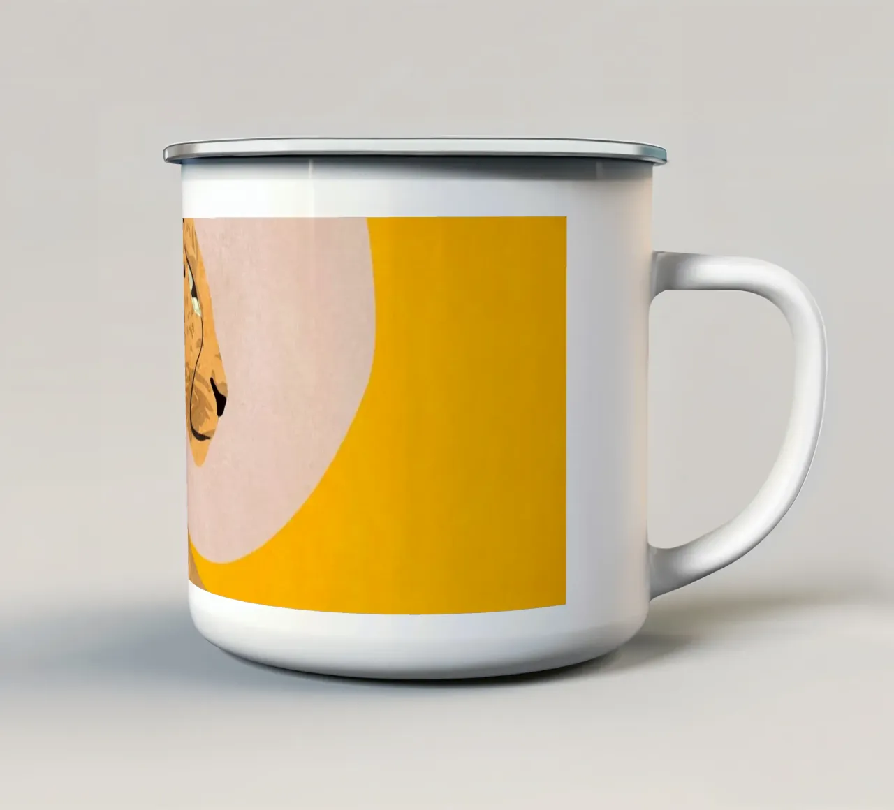 Leopardo tazza in smalto da ThingDesign