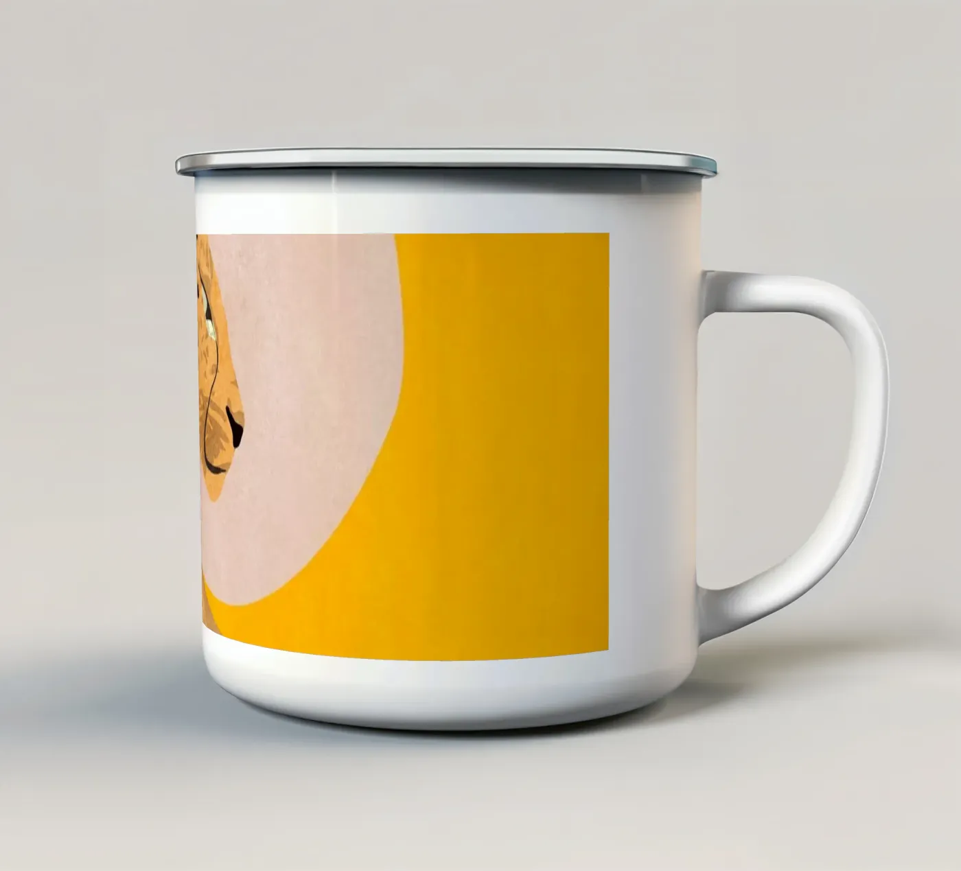 Leopard enamel mug by ThingDesign