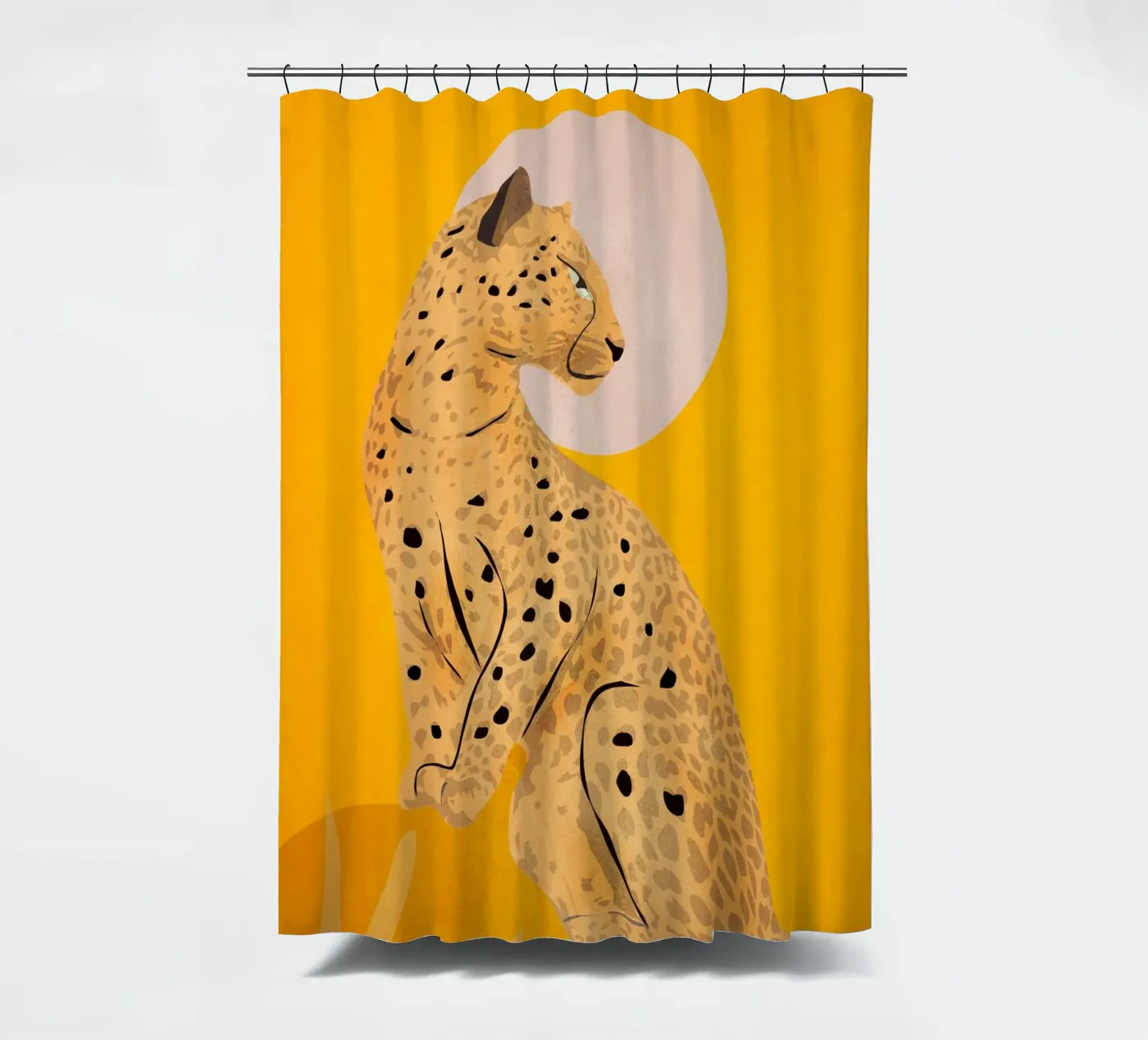 Leopard shower curtain by ThingDesign